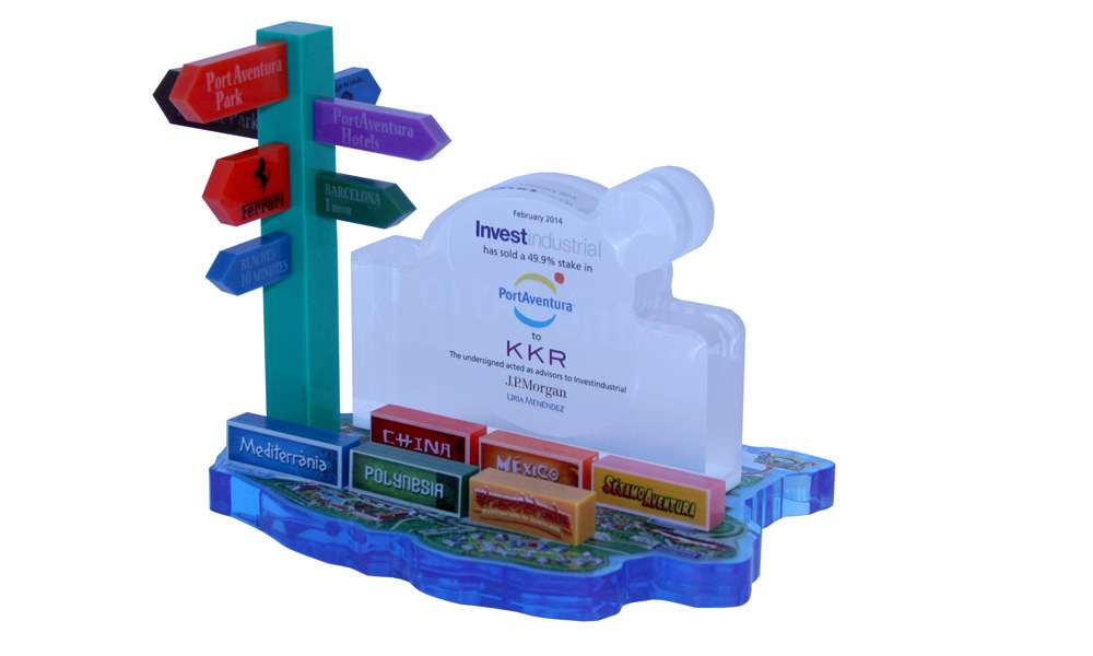 PortAventura-KKR Lucite Tombstone